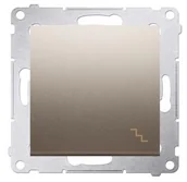 Wyłączniki światła i elektryczne - Kontakt Kontakt_Simon Łącznik schodowy (moduł) 16AX. 250V. zaciski śrubowe złoty mat DW6A.01/44 - miniaturka - grafika 1