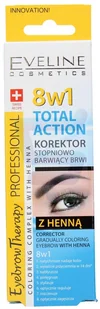 Eveline Eyebrow Therapy, korektor stopniowo barwiący brwi z henną 8w1, 10 ml - Cienie do powiek - miniaturka - grafika 2