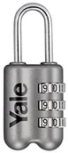 Kłódki - Yale num lock 3 cyfrowy Szary lub czerwony, szary YP2/23/128/1G - miniaturka - grafika 1