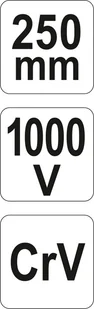 YATO SZCZYPCE HYDRAULICZNE NASTAWNE 250MM VDE YT-21161 YT-21161 - Kombinerki i obcęgi - miniaturka - grafika 4
