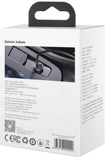 Baseus Grain Pro ładowarka samochodowa 2x USB 4,8 A czarny (CCALLP-01) - Ładowarki samochodowe - miniaturka - grafika 23
