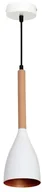 Lampy sufitowe - Lampa wisząca Muza 1 x 60 W E27 biała/złota 9106 - miniaturka - grafika 1