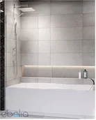 Parawany nawannowe - Radaway Modo PNJ 50 parawan nawannowy jednoczęściowy 500x1500 chrom przejrzyste 10006050-01-01 10006050-01-01 - miniaturka - grafika 1