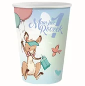 Baby shower i roczek - Godan Kubeczki Mam już roczek z kangurkiem dla chłopca - ml - 6 szt. PG-KRKG - miniaturka - grafika 1