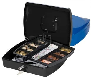 Q-Connect Kasetka Q-Connect ekstra duża czarna - Sejfy i kasy pancerne - miniaturka - grafika 2