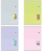 Artykuły biurowe - Interdruk Zeszyt A5 16k linia Black&amp;Blue kids pastel p20 - miniaturka - grafika 1