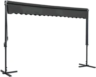 vidaXL Zadaszenie wolnostojące, 400x300 cm, antracytowe vidaXL - Pawilony ogrodowe - miniaturka - grafika 2