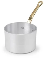 Rondle - Agnelli Linia pentole agnelli 1932 A serwowania duszonych wysokiej garnków z aluminium, grubość 3 MM, z uchwytem z mosiądzu, srebrny ALMA10510 - miniaturka - grafika 1
