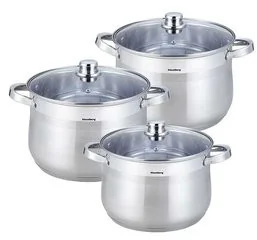 Klausberg Garnki duże KLAUSBERG KB-7178, zestaw, 3 elementy - Zestawy garnków i patelni - miniaturka - grafika 2