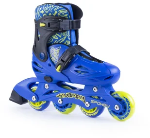 Spokey BUDDY Łyżworolki Dziecięce Regulowane Rolki | niebieskie - Rolki - miniaturka - grafika 3