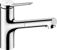 Baterie kuchenne - Hansgrohe 74810000 Zesis M33 Jednouchwytowa 150 Eco wyciągana wylewka 2jet chrom - miniaturka - grafika 1