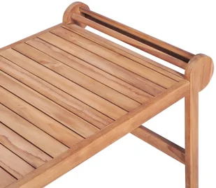 vidaXL Stolik kawowy, 100x50x45 cm, lite drewno tekowe - Ławy i stoliki kawowe - miniaturka - grafika 6