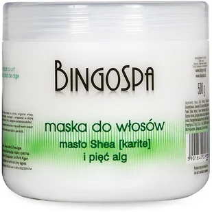 BingoSpa Maska do włosów z masłem shea i pięcioma algami - Hair Mask Shea Butter And Algae Maska do włosów z masłem shea i pięcioma algami - Hair Mask Shea Butter And Algae - Maski do włosów - miniaturka - grafika 3