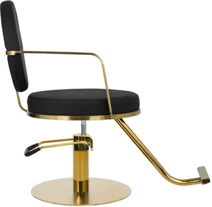 GABBIANO fotel fryzjerski arras złoto czarny P136679 - Fotele fryzjerskie - miniaturka - grafika 4