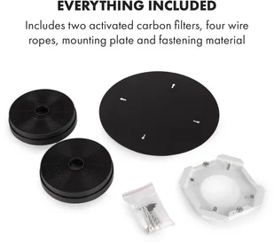 Klarstein CGCH6-Skyfall-BK - Okapy kuchenne - miniaturka - grafika 9