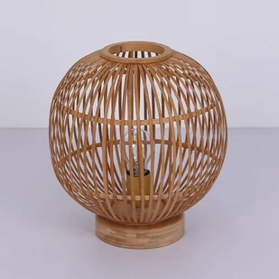 Globo Lighting Lampa stołowa Hildegard z bambusa, 30 cm - Lampy stojące - miniaturka - grafika 3