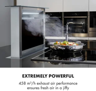 Klarstein Royal Flush Eco 60 Czarny (CGCH3-Royal-FlushEco) - Okapy kuchenne - miniaturka - grafika 3