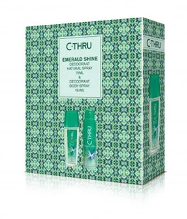 C-Thru Emerald Shine Zestaw Dezodorant w atomizerze 75 ml + Dezodorant w sprayu 150 ml - Zestawy kosmetyków męskich - miniaturka - grafika 3