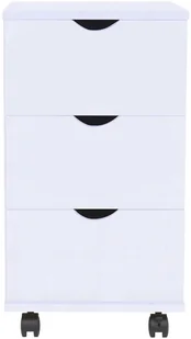 vidaXL Szafka z szufladami, 33 x 45 x 60 cm, biała - Komody - miniaturka - grafika 2