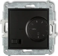 Regulatory i termostaty - KARLIK Regulator temperatury z czujnikiem powietrznym MINI czarny 12MRT-2 - miniaturka - grafika 1