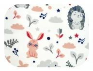 Pieluchy - EGA Pieluszka flanelowa, wielorazowa, kolorowa we wzorki 100% bawełna szary jeż - PF 1SZT WZÓR 18 DRUK - miniaturka - grafika 1