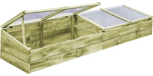 vidaXL Szklarnia, impregnowane drewno sosnowe, 200x50x35cm 45303 - Szklarnie ogrodowe - miniaturka - grafika 5