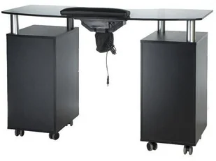 Beauty System Stolik do manicure z pochłaniaczem BD-3453+P CZARN BD-3453+P BLACK - Stoliki do manicure - miniaturka - grafika 2