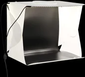 Akcesoria fotograficzne - vidaXL Składany lightbox studyjny z LED 40x34x37 cm plastik biały 190215 - miniaturka - grafika 1