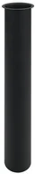 Syfony - Durasan Przedłużka syfonu umywalki L-250 z kołnierzem czarna - miniaturka - grafika 1