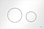 Przyciski spłukujące - TECE 9240920 TECEloop przycisk spłukujący do WC z tworzywa spłukiwanie dwoma ilościami wody BIAŁY - miniaturka - grafika 1