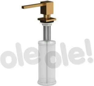 Quadron Dozownik płynu PVD miedziany 350 ml EMMA Quadron MFT002-PVDC - Mydelniczki i dozowniki mydła - miniaturka - grafika 2