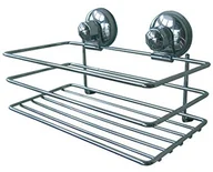 Półki łazienkowe - MSV 140477 regał łazienkowy Super przyssawkami żelazo/tworzywo sztuczne/stal chromowo 20 x 12 x 12 cm 140477 - miniaturka - grafika 1