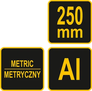 Vorel KĄTOWNIK ALUMINIOWY ZE STOPKĄ 250 MM - Inne urządzenia pomiarowe - miniaturka - grafika 5