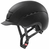Kaski do jazdy konnej - Uvex uvex Unisex  dla dorosłych, elexxion plus kask jeździecki, czarny mat, 54-55 cm 0104 - miniaturka - grafika 1
