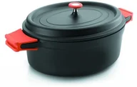 Garnki - Lacor 25933 Czarny garnek do pieczeni 26 x 20 cm, odlewania aluminium 25933 - miniaturka - grafika 1