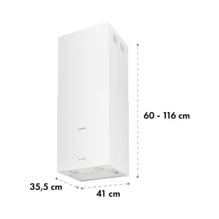Klarstein CGCH3-Structura-WH - Okapy kuchenne - miniaturka - grafika 2