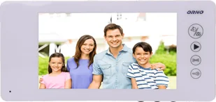 Orno Zestaw wideodomofonowy bezsłuchawkowy, kolor, 7" LCD, pin hole, pamięć, z czytnikiem breloków zbliżeniowych, biały, ARCUS RFID OR-VID-JS-1053/W - Wideodomofony - miniaturka - grafika 3