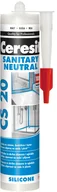 Silikony - Ceresit Silikon sanitarny Neutral 280 ml biały 2255770 - miniaturka - grafika 1