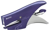 Artykuły biurowe - Leitz mały zszywacz ręczny, ładowanie od tyłu, do 15 kartek, tytanowo-niebieski 4002432107513 - miniaturka - grafika 1