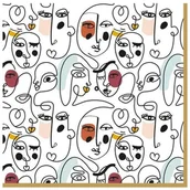 Folia, papier śniadaniowy, serwetki - Nuova R2S Easy life SERWETKI PAPIEROWE Modernism 179 MODN - miniaturka - grafika 1