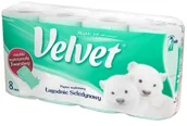 Papier toaletowy - Velvet Care Papier toaletowy VELVET Łagodnie seledynowy XXL, 8 szt. - miniaturka - grafika 1