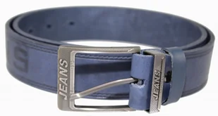 MASSIMO (PL) Pasek Skórzany MASSIMO (PL) Tłoczony Napis "JEANS" Skóra Naturalna EXTRA 40 mm GRANATOWY - Paski MASSIMO (PL) Pasek Skórzany MASSIMO (PL) Tłoczony Napis "JEANS" Skóra Naturalna EXTRA 40 mm GRANATOWY - Paski - miniaturka - grafika 2