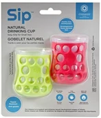 Kubki dla dzieci - COGNIKIDS CogniKids Sip  Natural Drinking Cup 2 sensoryczne kubeczki do nauki picia dla niemowląt APPLE/ROSE - miniaturka - grafika 1