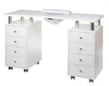 Beauty System Stolik do manicure z pochłaniaczem BD-3425+P BIAŁY BD-3425+P/WHITE - Stoliki do manicure - miniaturka - grafika 5