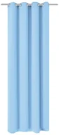 Zasłony - vidaXL Zasłona zaciemniająca z kółkami, 270x245 cm, turkusowa - miniaturka - grafika 1