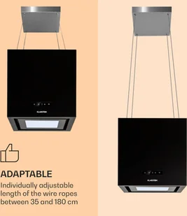 Klarstein Kronleuchter Smart CGCH3-Kronl-Sm-BK - Okapy kuchenne - miniaturka - grafika 6