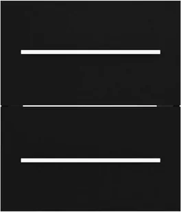 VidaXL Lumarko Szafka pod umywalkę, czarna, 41x38,5x48 cm, płyta wiórowa 804684 VidaXL - Meble łazienkowe - miniaturka - grafika 5