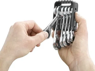 Facom zestaw 6szt. kluczy oczkowo-płaskich krótkich z grzechotką, [467BS.JP6PB] 467BS.JP6PB - Zestawy narzędziowe - miniaturka - grafika 3