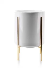 Blumfeldt doniczka na stojaku Neva biała 29 cm - Donice - miniaturka - grafika 2