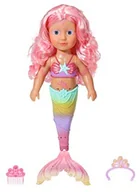Lalki dla dziewczynek - Zapf Creation Creation BABY born Little Sister Syrenka - 46 cm lalka syrenka z tatuażami na ciało, ruchome włosy ogon do stylizacji - zawiera grzebień i tiarę - nadaje się dla dzieci w wieku 3 lat - 833681 833681 - miniaturka - grafika 1